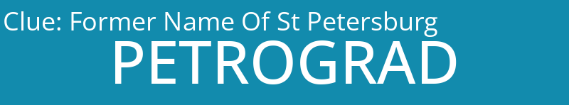 Former Name Of St Petersburg