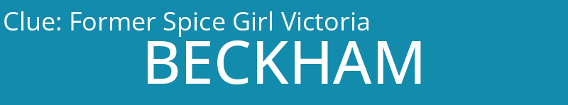 Former Spice Girl Victoria