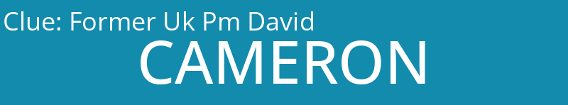 Former Uk Pm David