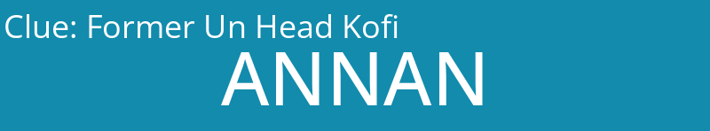 Former Un Head Kofi