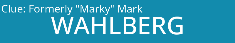 Formerly "Marky" Mark