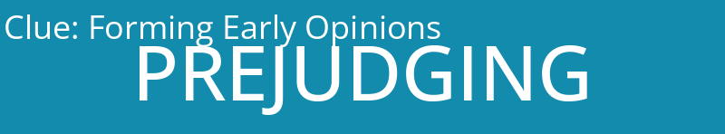 Forming Early Opinions