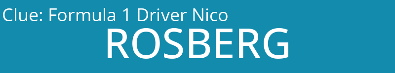 Formula 1 Driver Nico
