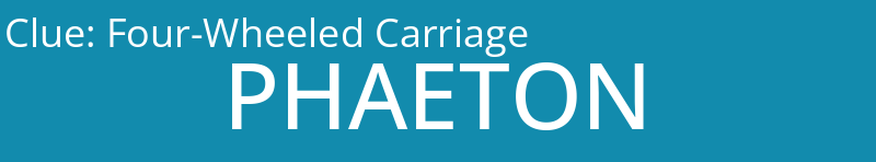 Four-Wheeled Carriage