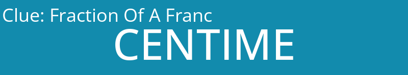 Fraction Of A Franc