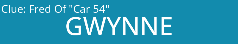 Fred Of "Car 54"