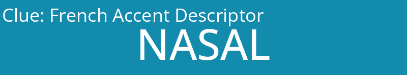 French Accent Descriptor