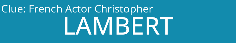 French Actor Christopher