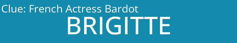 French Actress Bardot