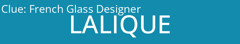 French Glass Designer
