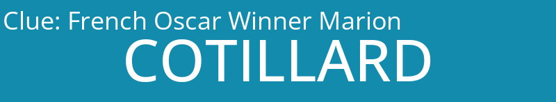 French Oscar Winner Marion