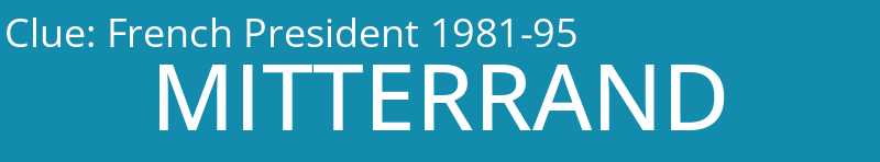 French President 1981-95