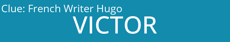 French Writer Hugo