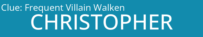Frequent Villain Walken