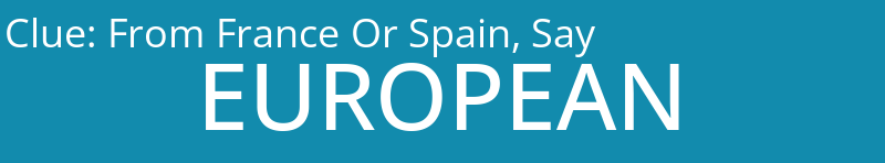 From France Or Spain, Say