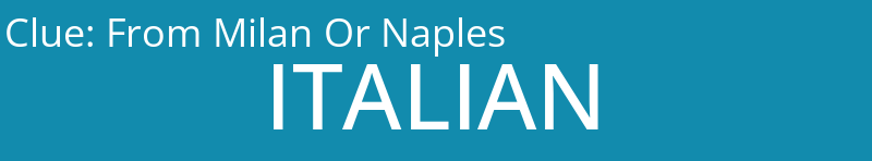 From Milan Or Naples