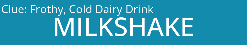 Frothy, Cold Dairy Drink