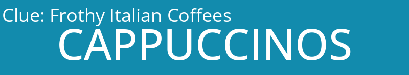 Frothy Italian Coffees