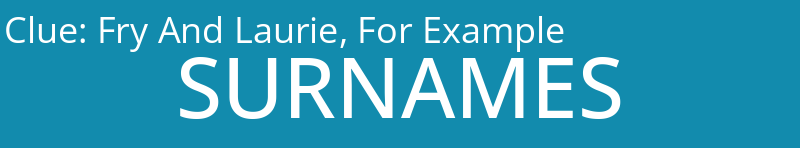 Fry And Laurie, For Example