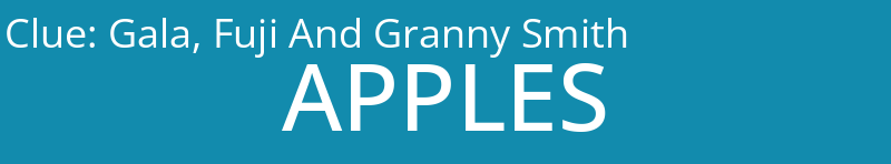 Gala, Fuji And Granny Smith
