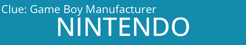 Game Boy Manufacturer
