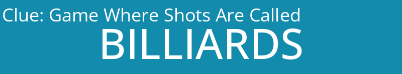 Game Where Shots Are Called