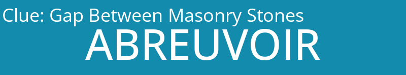 Gap Between Masonry Stones