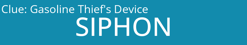 Gasoline Thief's Device