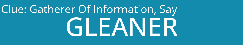 Gatherer Of Information, Say