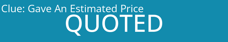Gave An Estimated Price