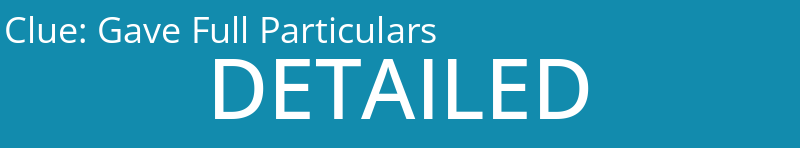 Gave Full Particulars