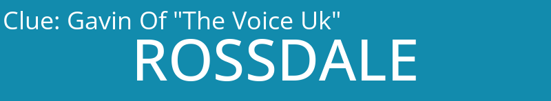 Gavin Of "The Voice Uk"