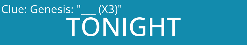 Genesis: "___ (X3)"