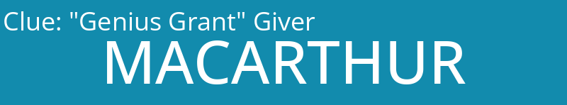 "Genius Grant" Giver