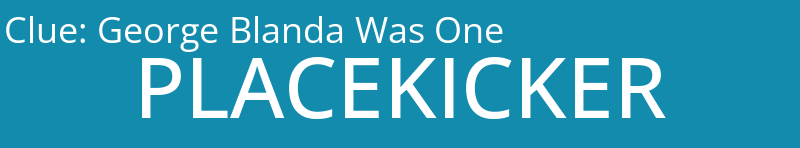 George Blanda Was One