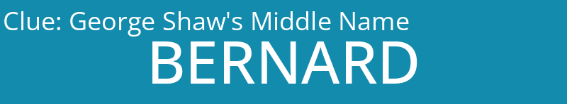 George Shaw's Middle Name