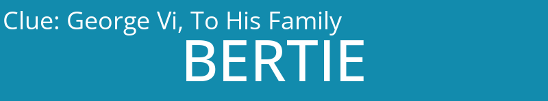 George Vi, To His Family