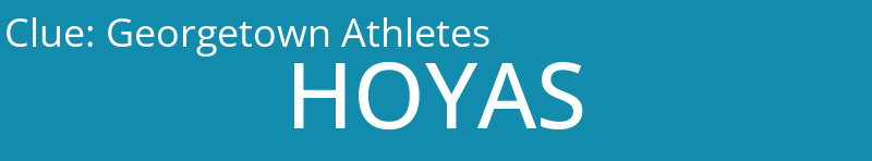 Georgetown Athletes