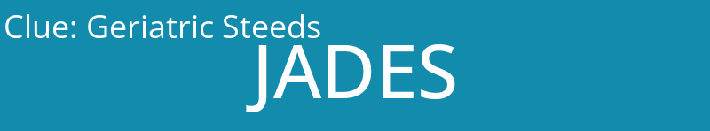 Geriatric Steeds