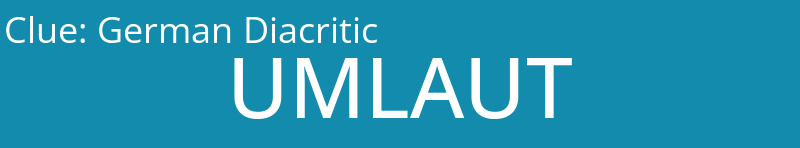 German Diacritic