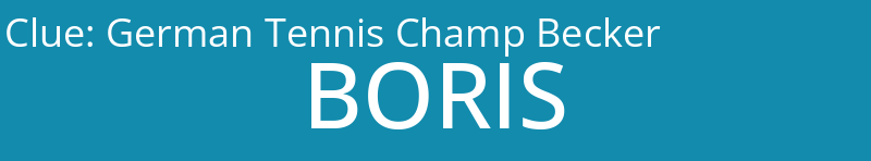 German Tennis Champ Becker