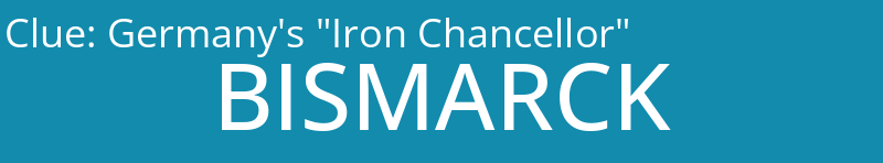 Germany's "Iron Chancellor"