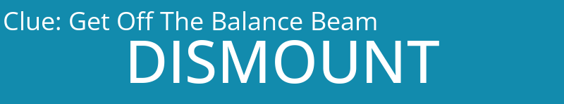 Get Off The Balance Beam