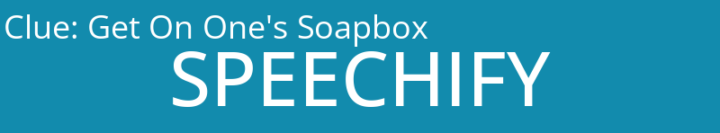 Get On One's Soapbox