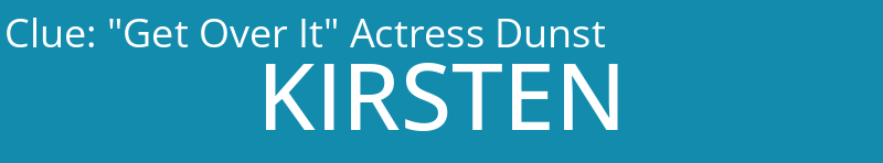 "Get Over It" Actress Dunst