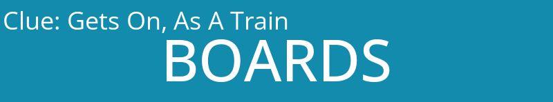 Gets On, As A Train