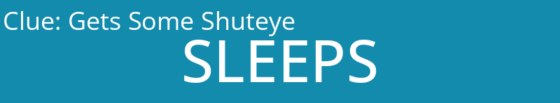 Gets Some Shuteye