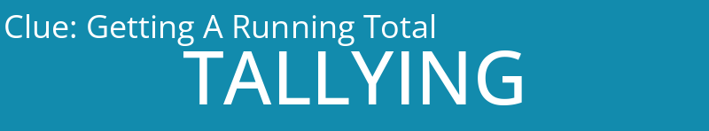 Getting A Running Total