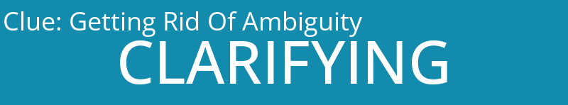 Getting Rid Of Ambiguity