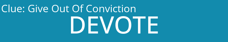 Give Out Of Conviction